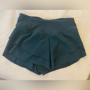CALIA Women's Anywhere Green/Blue shorts; never worn